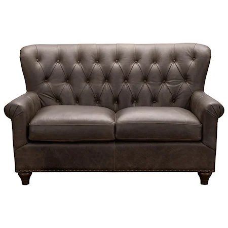 Traditional Loveseat with Tufted Back