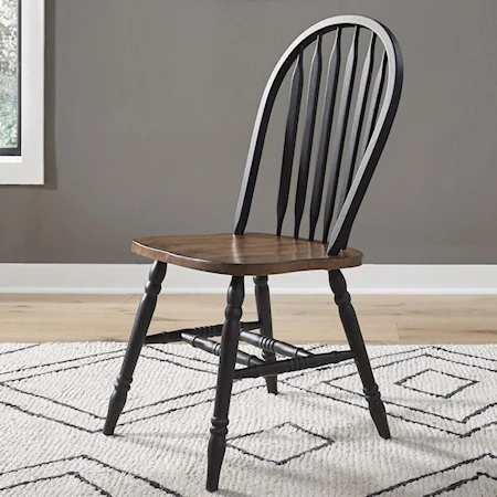 Windsor Side Chair with Arrow Chairback Design