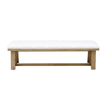 Contemporary Upholstered Dining Bench