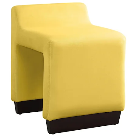 Contemporary Small Scale Upholstered Bench Ottoman