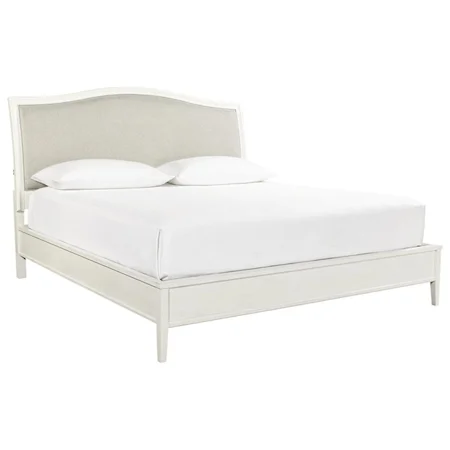 Transitional Queen Platform Bed with USB Port