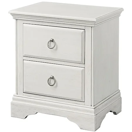 Traditional 2-Drawer Nightstand