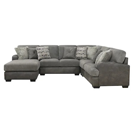 4-Piece Sectional with LSF Chaise