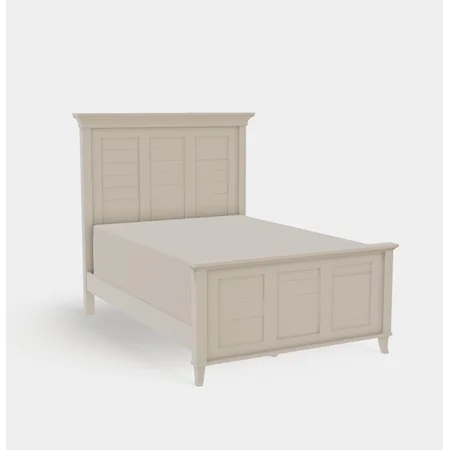 Full Panel Bed with High Footboard