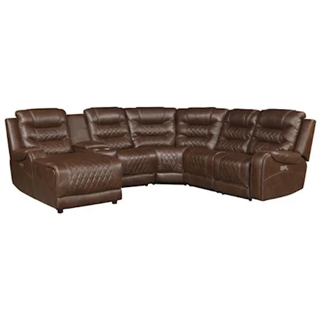 Power Reclining Sectional with Left Side Chaise