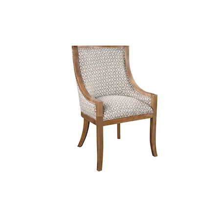 Transitional Upholstered Accent Chair with Nailhead Trim