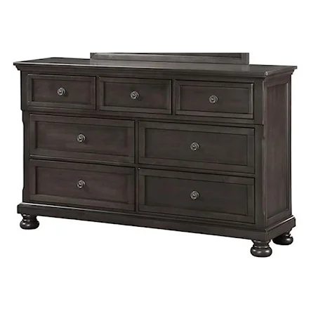 Transitional Dresser with Felt and Cedar-Lined Drawers