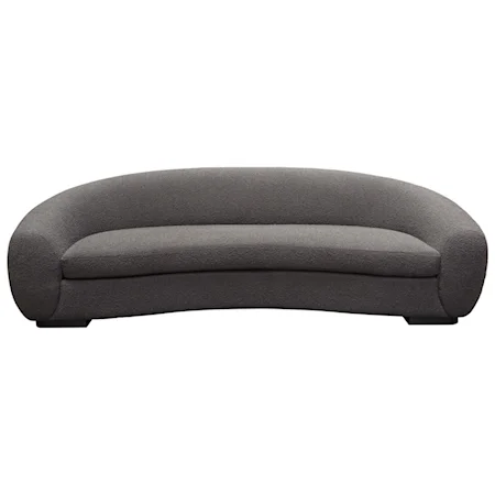 Contemporary Sofa with Gently Sloped Back