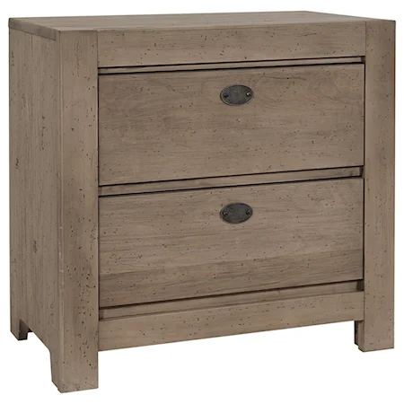 Casual Nightstand with 2 Drawers