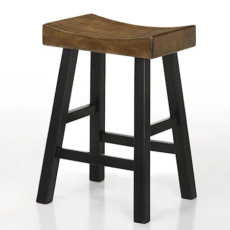 Casual 24" Saddle Stool