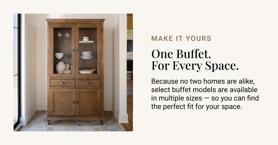 Canadel Canadel BUF 6736 HL Customizable Four-Door Buffet