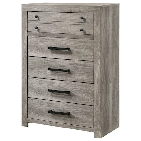 Relaxed Vintage Chest with Five Drawers