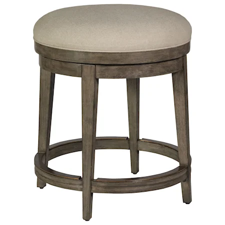 Cecile Backless Swivel Counter Stool