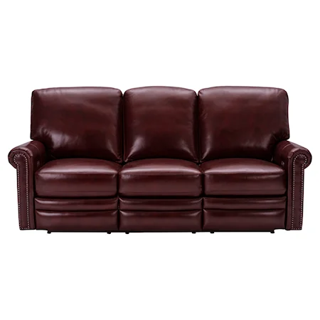 Traditional Power Reclining Sofa with Built-In USB