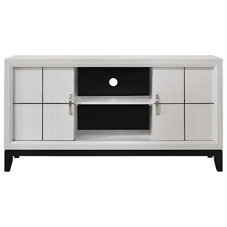 Contemporary TV Stand with Wire Management