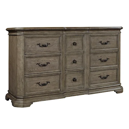 Traditional Dresser with Felt-Lined Drawers
