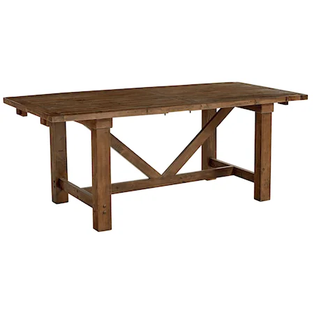 Casual Dining Table with Breadboard Leaves