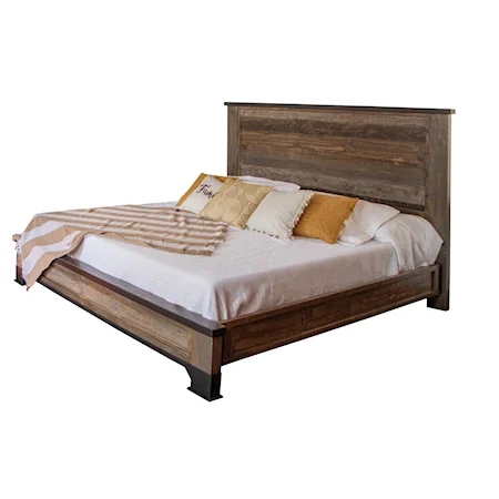 Rustic Queen Platform Bed