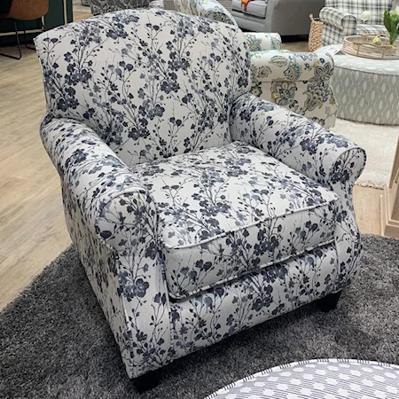 Accent Chair with Rolled Arms