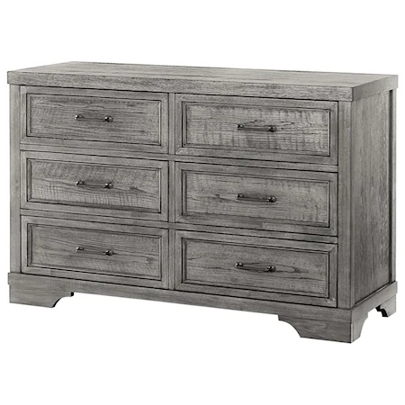 Farmhouse 6-Drawer Dresser