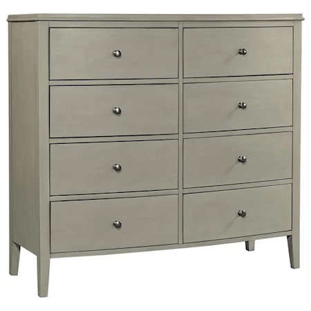 Transitional 8 Drawer Chesser with  Felt and Cedar Lined Drawers