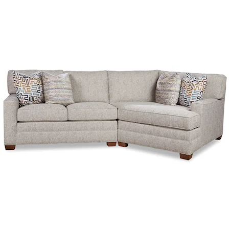 Customizable Sectional with Cuddler
