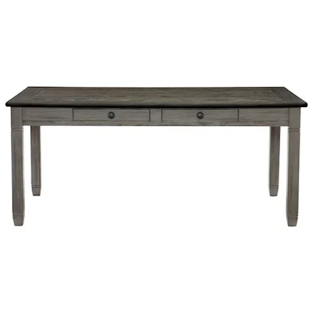 Casual Two-Tone Dining Table