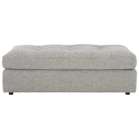 Rectangular Cocktail Ottoman with Tufted Top