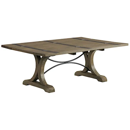 Transitional Coffee Table with Expandable Table Top