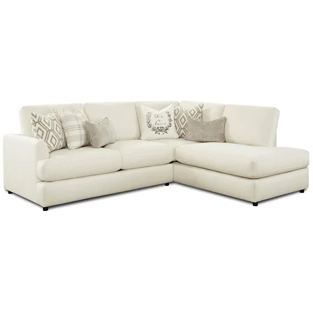Performance Fabric 2-Piece Sectional with Right Chaise