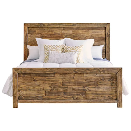 Rustic Queen Panel Bed