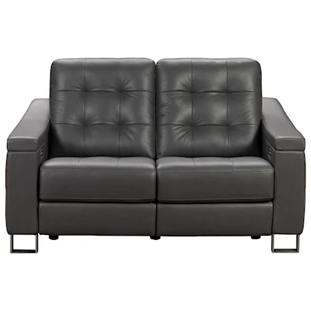 Contemporary Power Reclining Loveseat