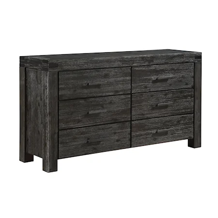 6-Drawer Solid Wood Dresser