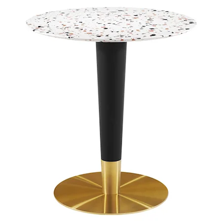 Zinque 28" Round Terrazzo Dining Table