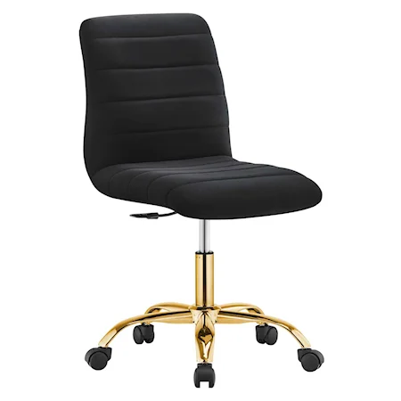 Armless Mid-Back Office Chair