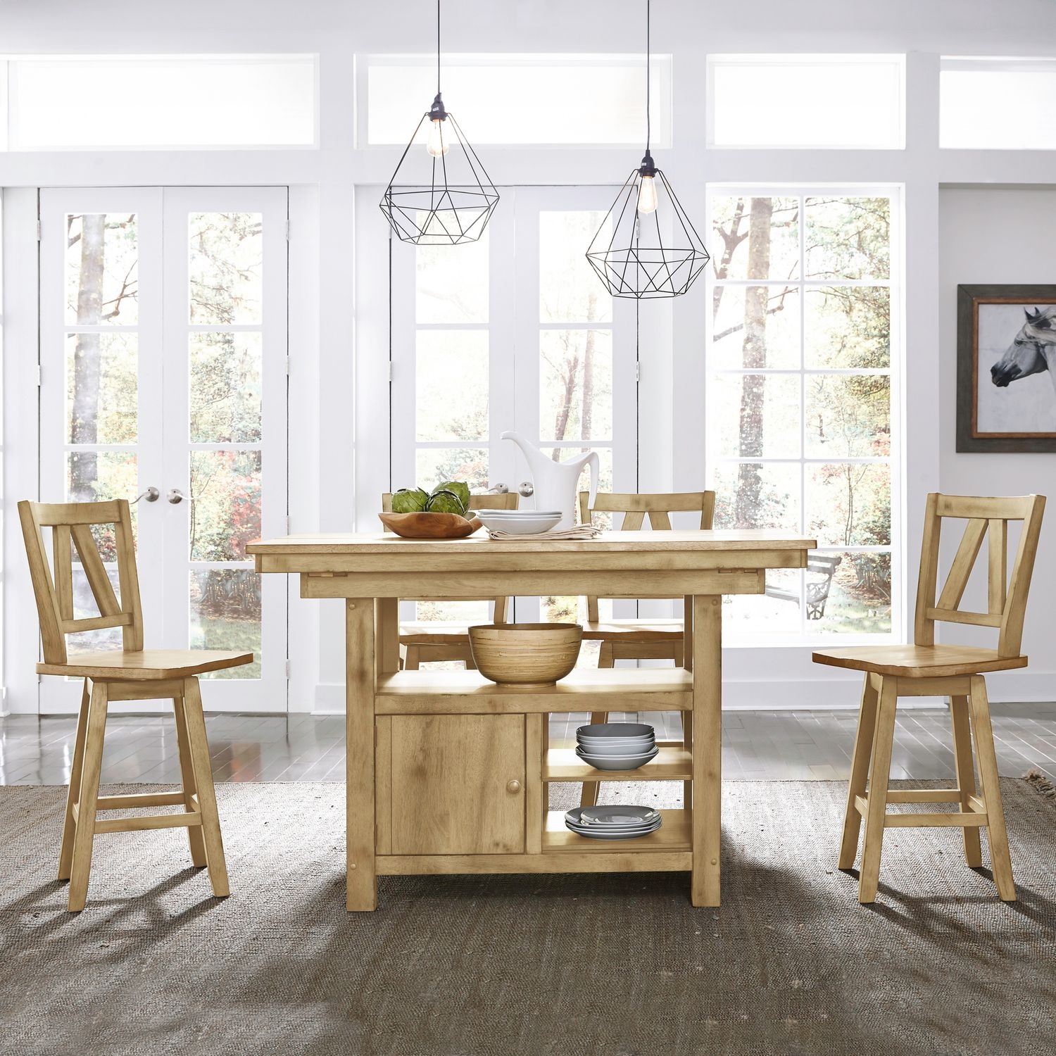 5 Piece Gathering Table Set