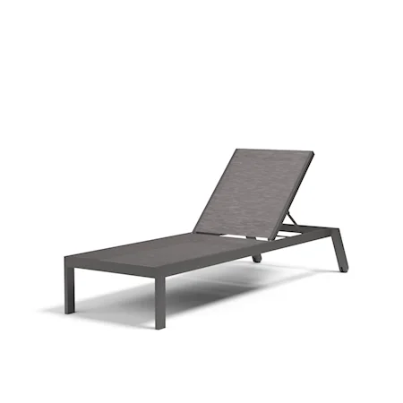 Contemporary Outdoor Stackable Chaise Lounge