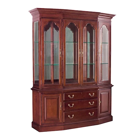 Canted Glass Door China Cabinet