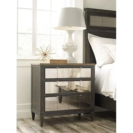 Liano 3-Drawer Nightstand with USB Ports