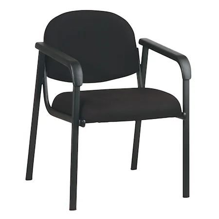 Designer Plastic Visitor Chair with Shell Back