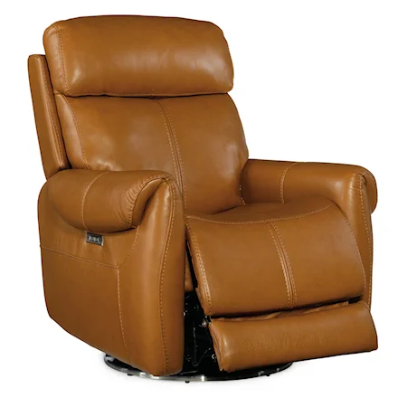 Sterling Swivel Power Recliner with Power Headrest