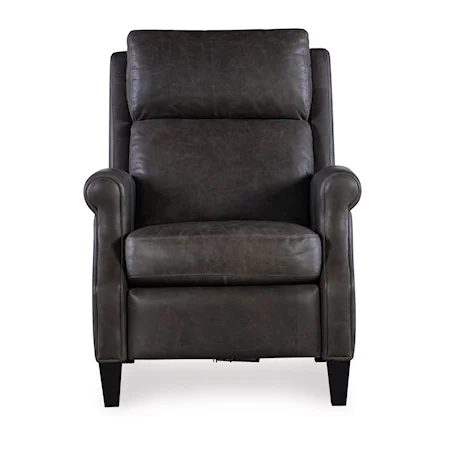 Transitional Power Recliner with Power Headrest 