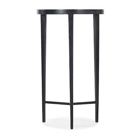 Contemporary Round Carbon Steel Drink Table