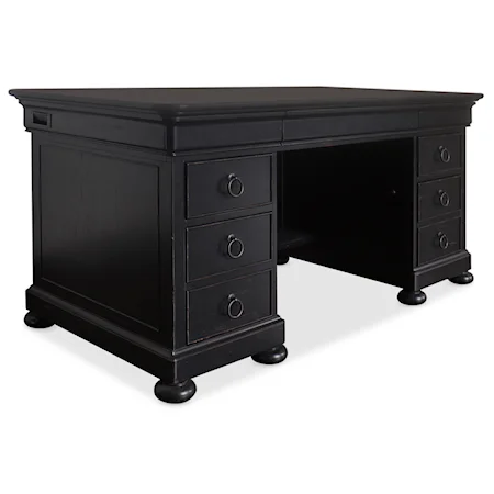 Traditional 7-Drawer Junior Executive Desk