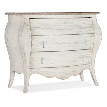 Traditional Bachelors Chest with Power Outlets, USB, Touch Lighting