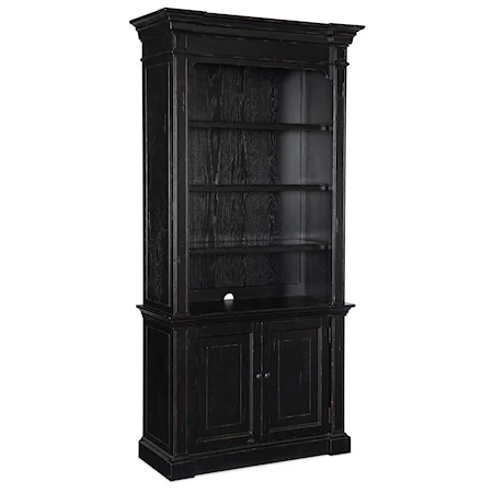Traditional Bookcase with Lighting