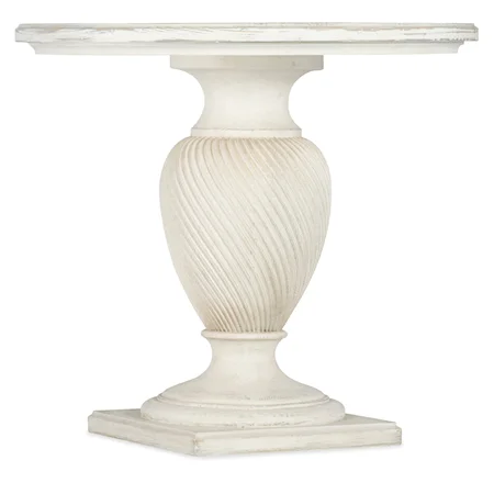 Traditional Round Wood End Table