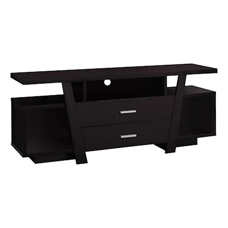 Contemporary TV Stand with 2 Drawers