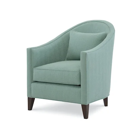 Nikos Accent Chair with Tapered Legs