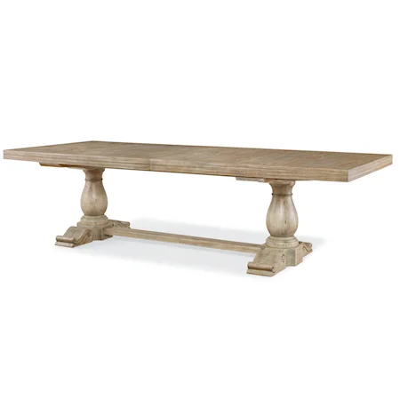 Amador Traditional Trestle Dining Table